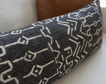 Kona Mud Cloth Pattern Extra Long Lumbar Pillow Case - 14x36