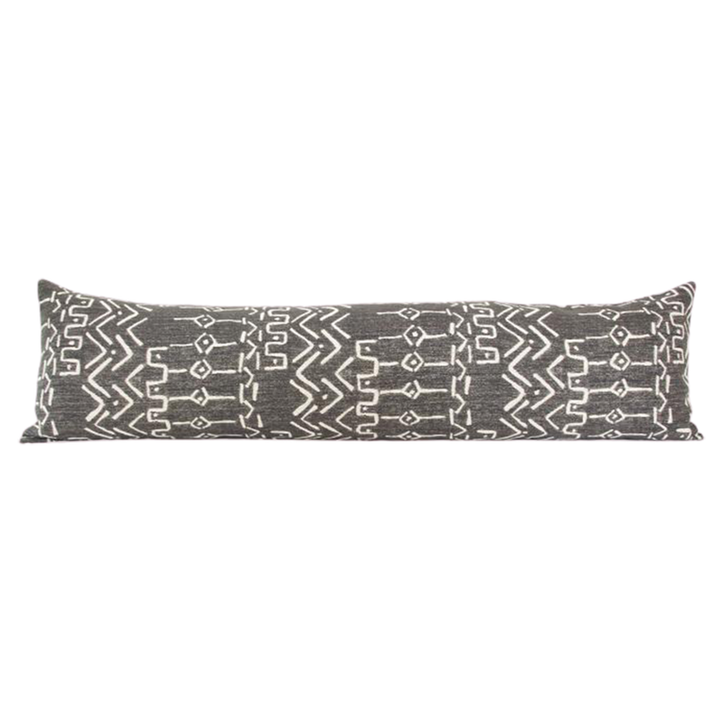 Kona Mud Cloth Pattern Extra Long Lumbar Pillow Case - 14x50 pillow