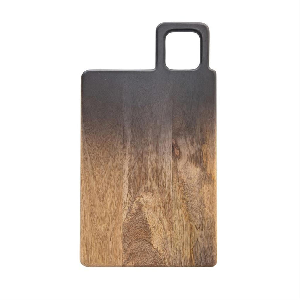 Mango Wood Decorative Board with Handle, Ombre pillow