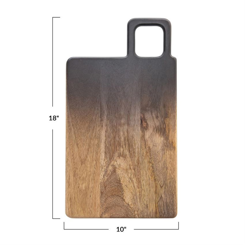 Mango Wood Decorative Board with Handle, Ombre