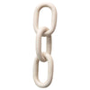 Marble Chain Decor, White - 13" pillow