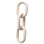 Marble Chain Decor, White - 13" pillow