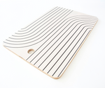 Minimal Line Curvature - White Cutting Board
