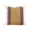 Mixed: Tan Linen / Naga Tribal Pillow Case - 20x20 pillow