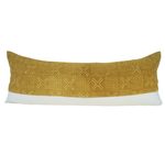 Mixed Golden Crosses and Dots Mud Cloth pillow