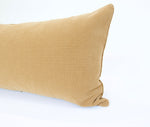 Mustard Extra Long Lumbar Pillow Case - 14x36