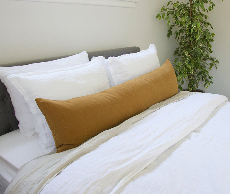 Mustard Extra Long Lumbar Pillow Case - 14x50