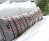 Naga Tribal Extra Long Lumbar Pillow Case - Black, Red, Grey, Peach - 14x36