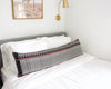 Naga Tribal Extra Long Lumbar Pillow - Black, Red, Yellow - 14x50