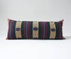 Naga Tribal Extra Long Lumbar Pillow Case - Green, Blue, Red #2 - 14x36