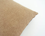 Naga Tribal Lumbar Pillow - Pale Brown, Blue & Burgundy - 14x22