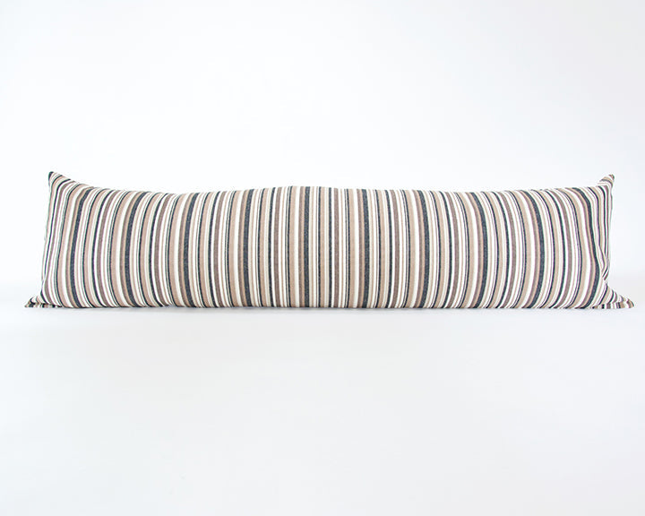 Neutral Pebble Striped Extra Long Lumbar Pillow - 14x50