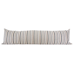 Neutral Pebble Striped Extra Long Lumbar Pillow - 14x50 pillow