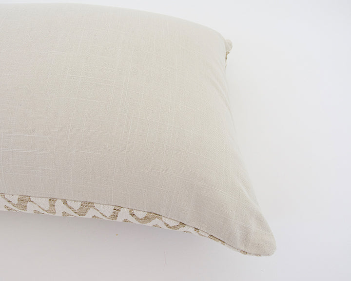 Neutral Zig Zag Extra Long Lumbar Pillow - 14x36