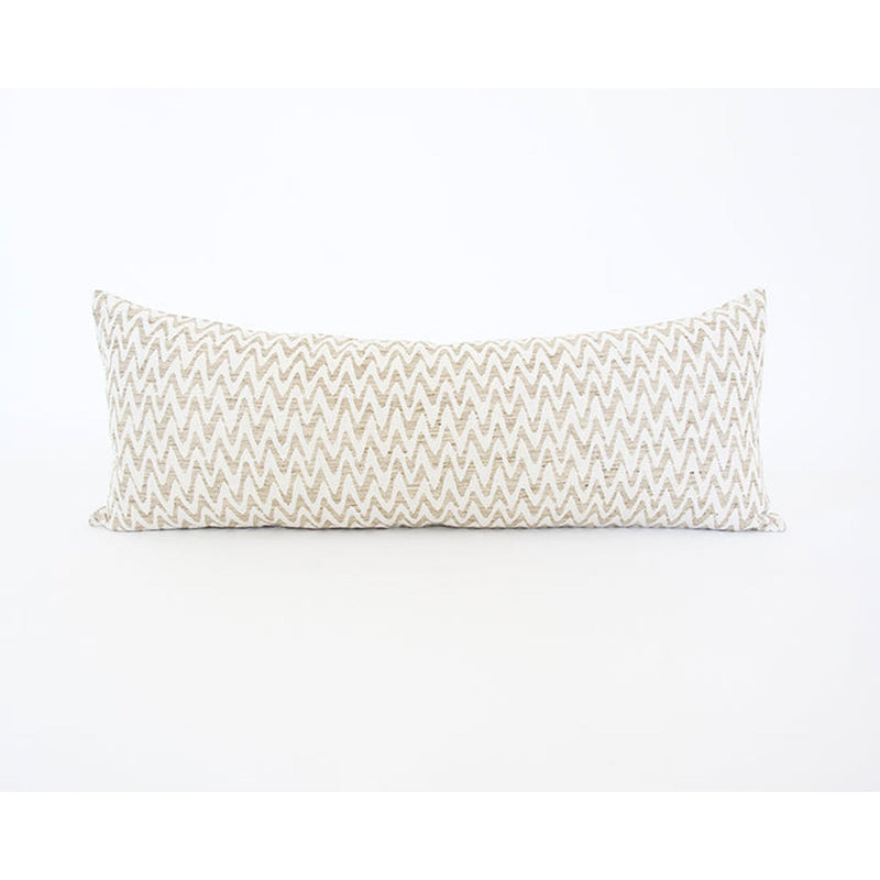 Neutral Zig Zag Extra Long Lumbar Pillow - 14x36 pillow