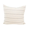 Nude, Cream & Black Striped Accent Pillow Case - 20x20 pillow