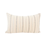Nude, Cream & Black Striped Lumbar Pillow Case - 14x22 pillow