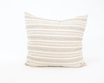 Nude, Cream & Black Striped Accent Pillow Case - 20x20