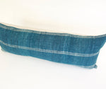 Ocean Blue Bhujodi Extra Long Lumbar Pillow - 14x36