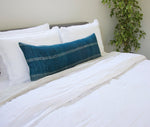 Ocean Blue Bhujodi Extra Long Lumbar Pillow - 14x36