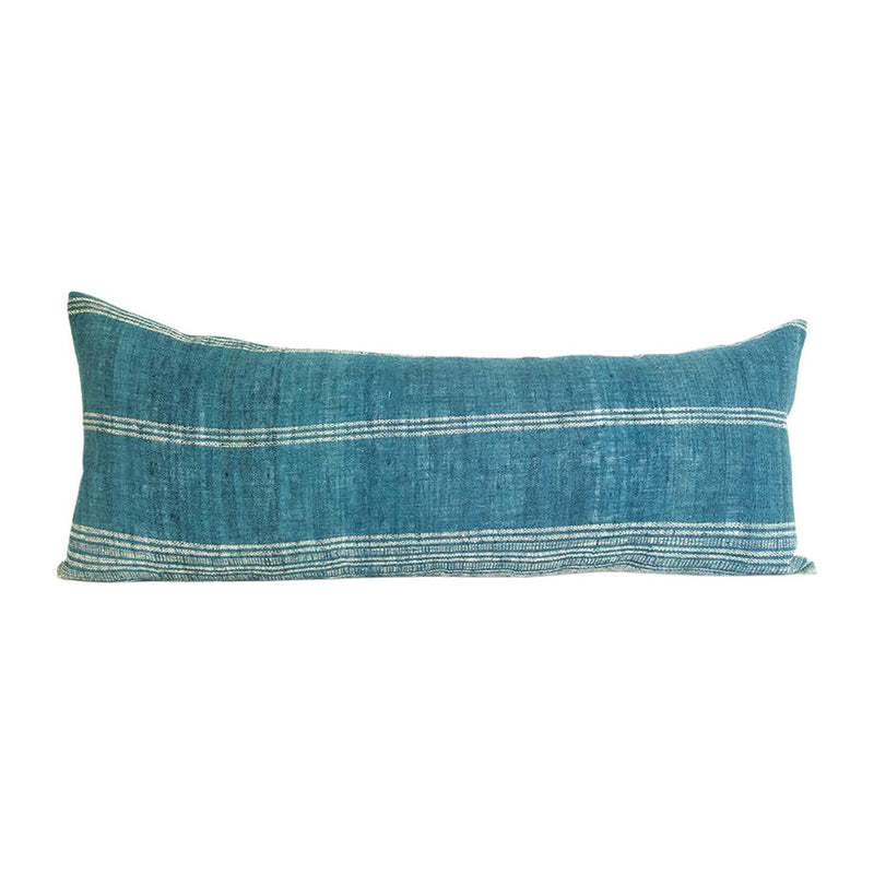 Ocean Blue Bhujodi Extra Long Lumbar Pillow - 14x36 pillow