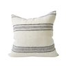 Off White & Dark Brown Bhujodi Pillow Case - 22x22 pillow