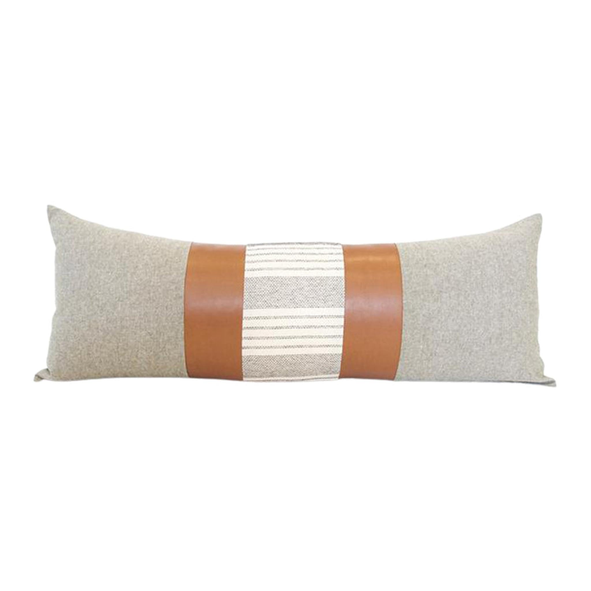 Long leather pillow discount
