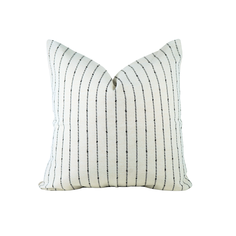 Peppered Woven Stripe pillow