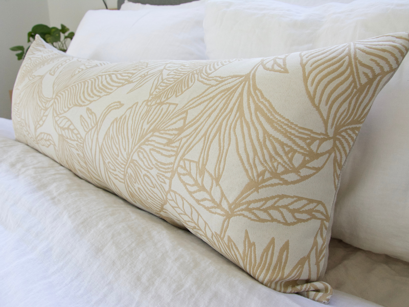 Phoenix Palm Extra Long Lumbar Pillow (Reverse) - 14x36