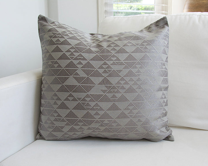 Platinum Sheen Geometric Accent Pillow Case - 20x20 (FINAL SALE)