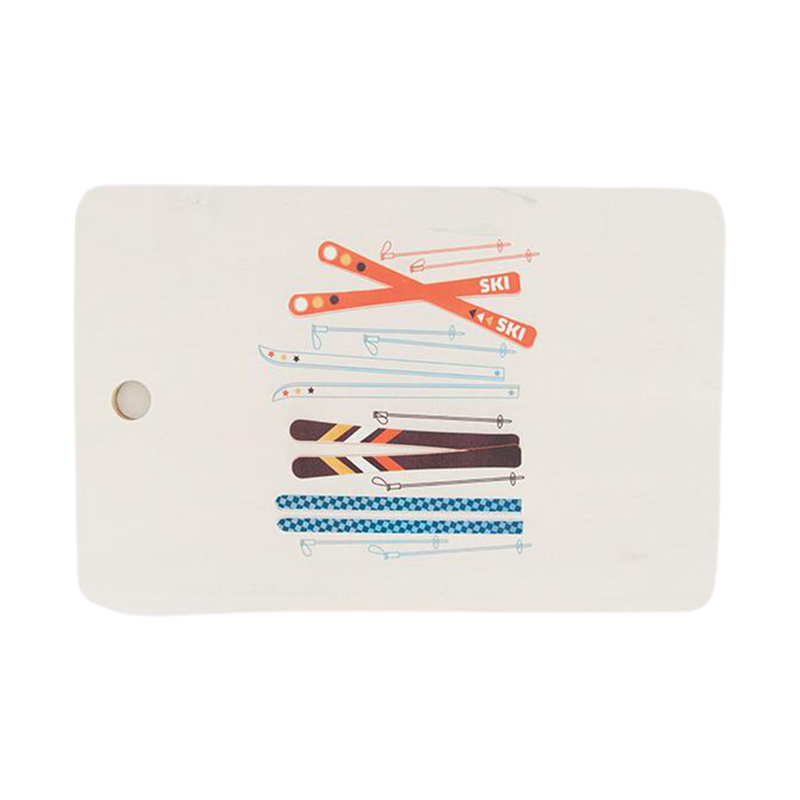 Retro Ski Cutting Board (FINAL SALE) pillow