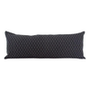 Black Woven Running Stitch pillow