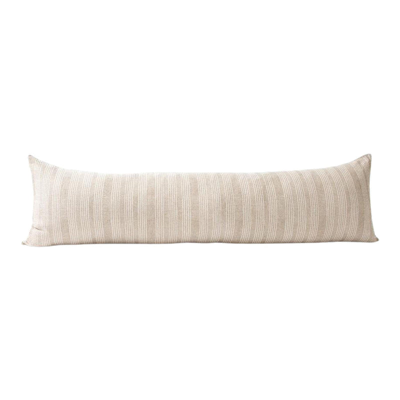 Sandy Brown Dashed Extra Long Lumbar Pillow Case - 14x50