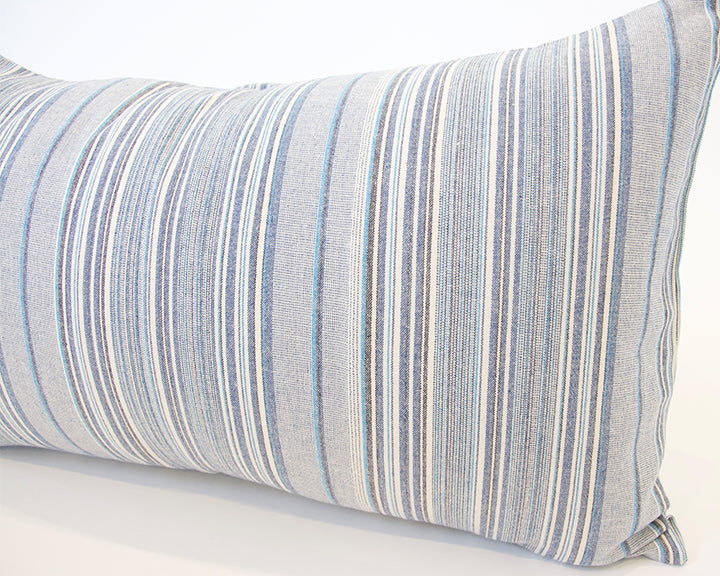 Soft Blues Lumbar Pillow - 14x22