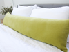 Solid Velvet Extra Long Lumbar Pillow Case - Lime - 14x50