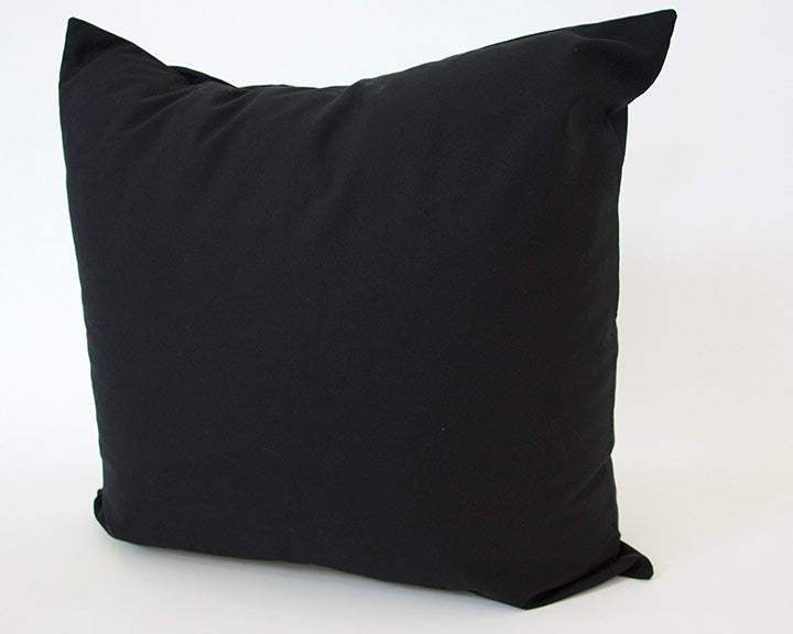 Solid Black Cotton Accent Pillow Case - 22x22 (FINAL SALE)
