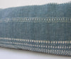 Stone Blue Bhujodi Extra Long Lumbar Pillow - 14x36 - #1