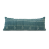 Stone Blue Bhujodi Extra Long Lumbar Pillow - 14x36 pillow