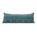 Stone Blue Bhujodi Extra Long Lumbar Pillow - 14x36 pillow