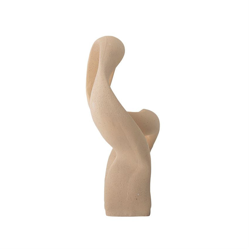 Stoneware Abstract Statue, Natural Sand Finish