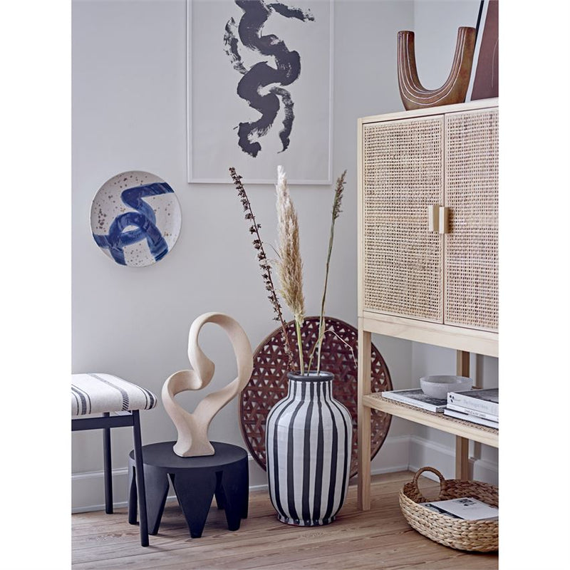 Stoneware Abstract Statue, Natural Sand Finish