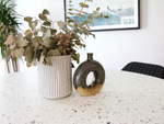 Stoneware Decorative Open View Circle Vase