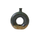 Stoneware Decorative Open View Circle Vase pillow