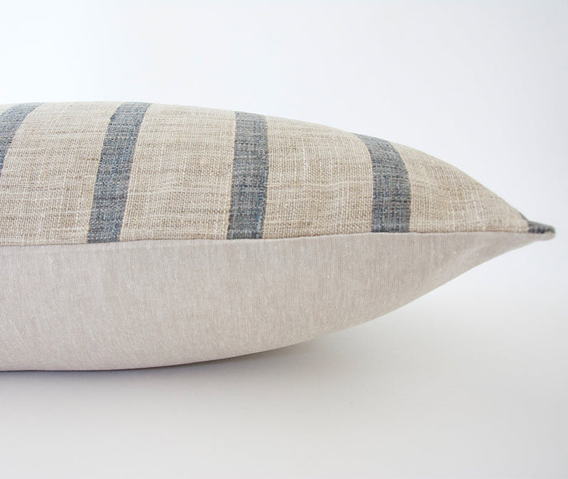 Striped Bluesmoke Extra Long Lumbar Pillow - 14x50