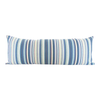 Summer Beach Party Striped Extra Long Lumbar Pillow Case - 14x36 pillow