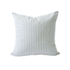 Taupe & White Large Striped Pillow Case -22x22 pillow