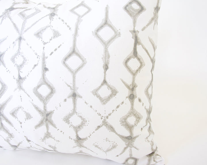 Tribal Ecru Accent Pillow Case - 20x20 (FINAL SALE)