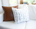 Tribal Ecru Accent Pillow Case - 20x20 (FINAL SALE)