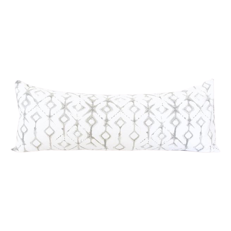 Tribal Ecru Extra Long Lumbar Pillow - 14x36 (FINAL SALE) pillow