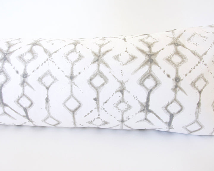 Tribal Ecru Extra Long Lumbar Pillow - 14x36 (FINAL SALE)